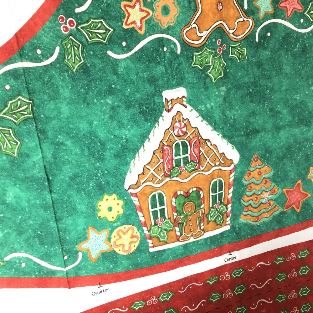 Apron kit Gingerbread House cotton fabric